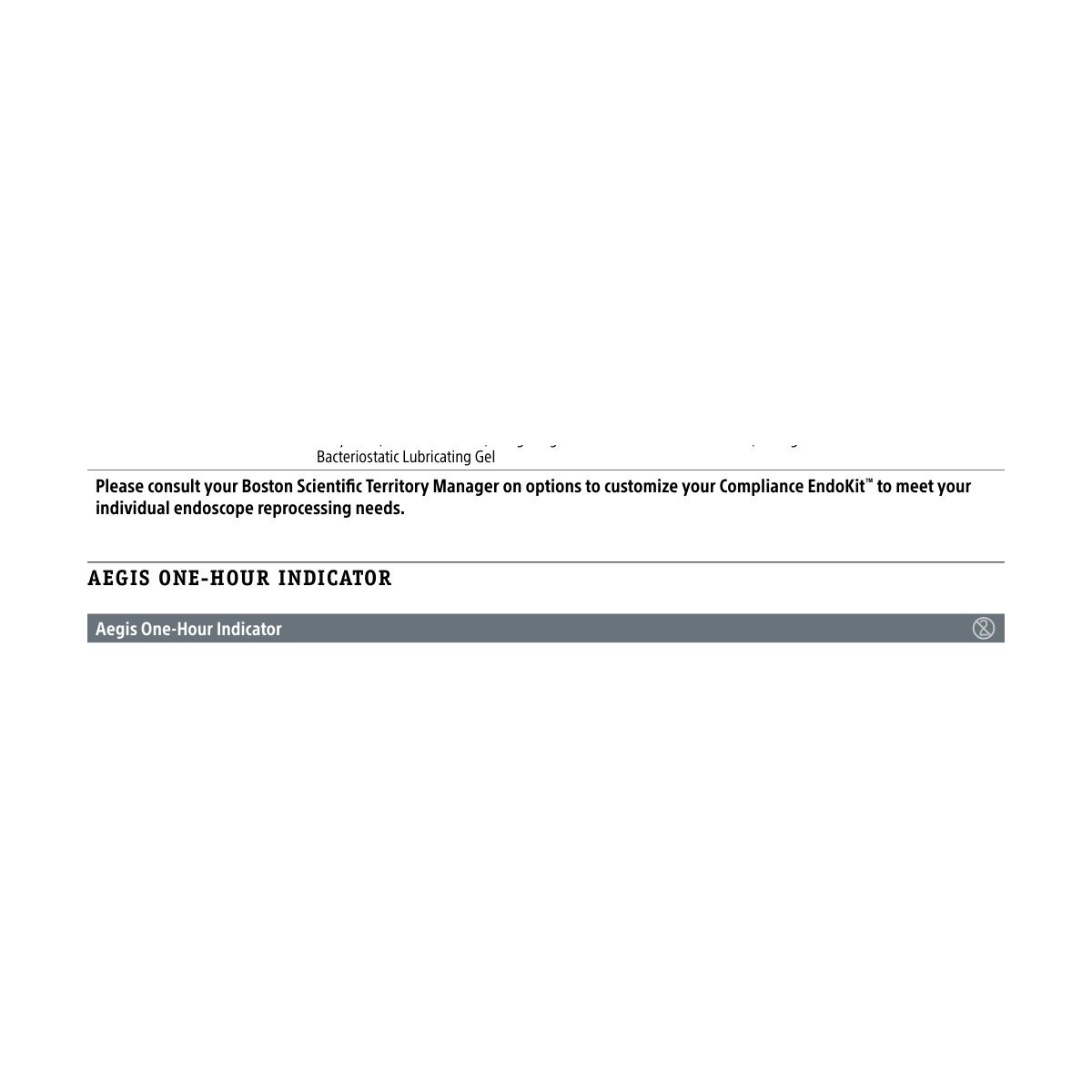Boston Scientific Aegis One-Hour Indicator