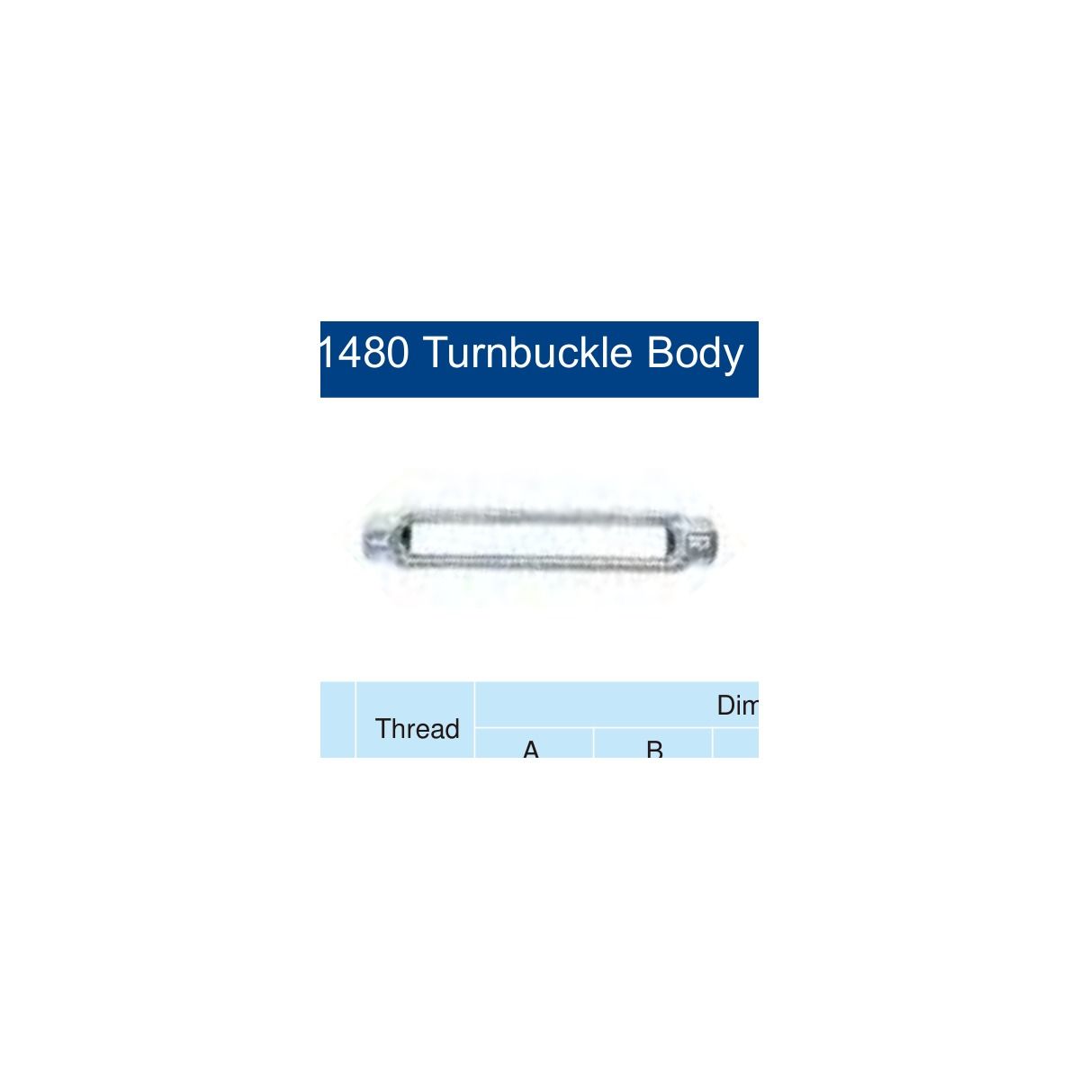 HaoSail DIN 1480 Turnbuckle Body