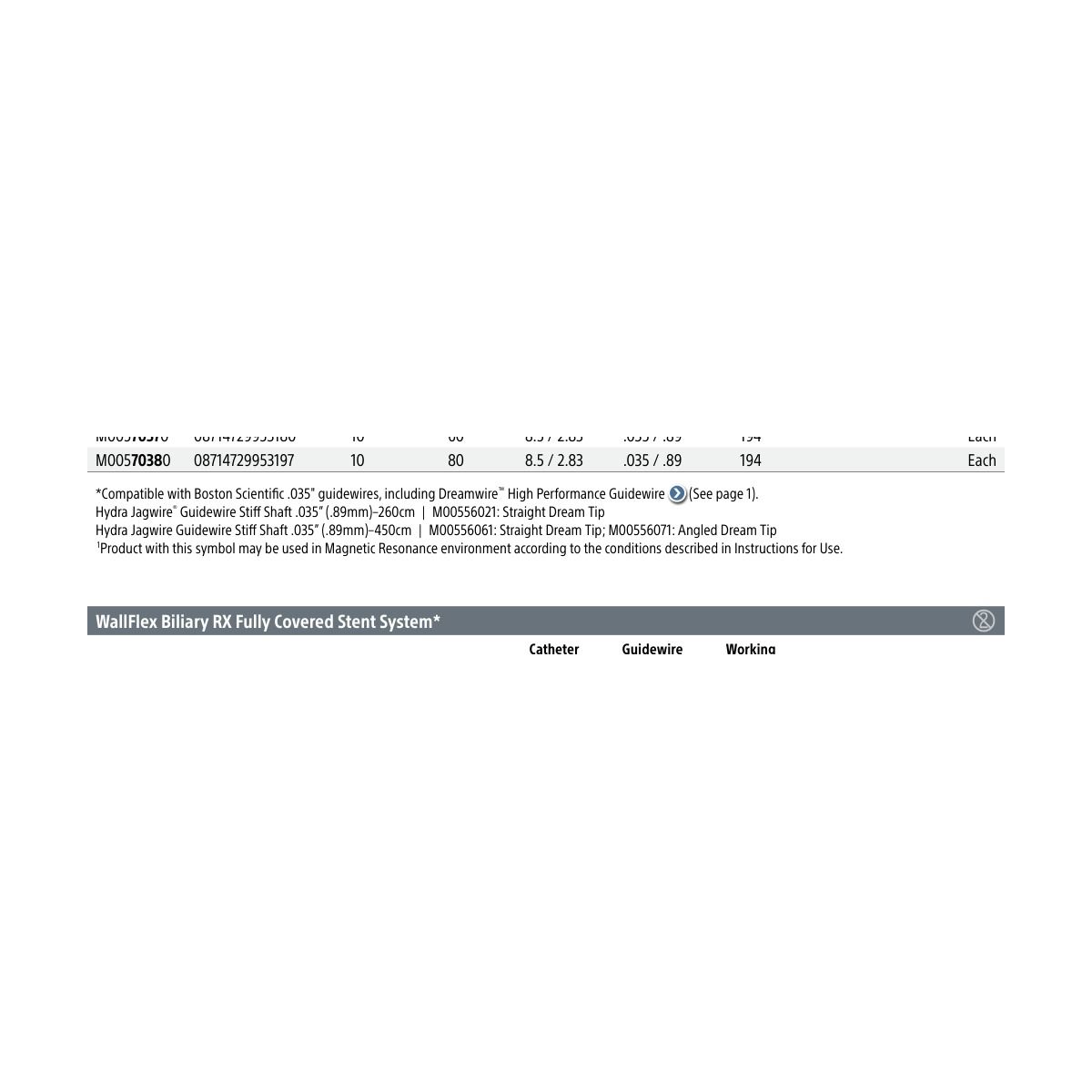 Boston Scientific WallFlex Biliary RX Fully Covered Stent System*