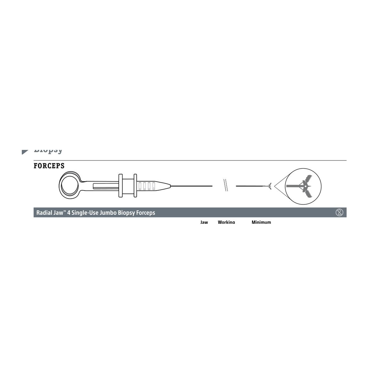 Boston Scientific Radial Jaw ™ 4 Single-Use Jumbo Biopsy Forceps