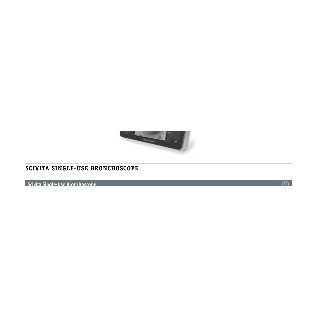 Boston Scientific Scivita Single-Use Bronchoscope