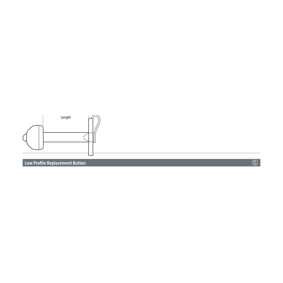 Boston Scientific Low Profile Replacement Button