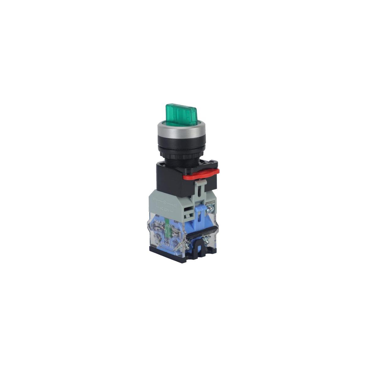 Lighted knob, three-position self-locking
