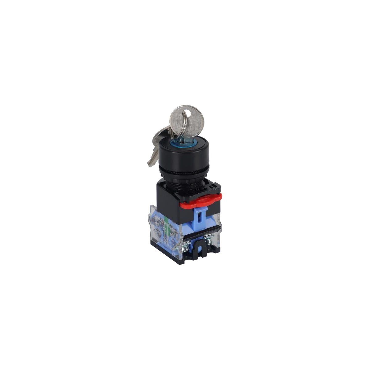 Key button, two-position self-locking