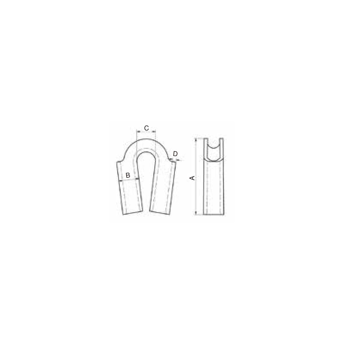 HaoSail Tubular Thimble Pipe Thimbles
