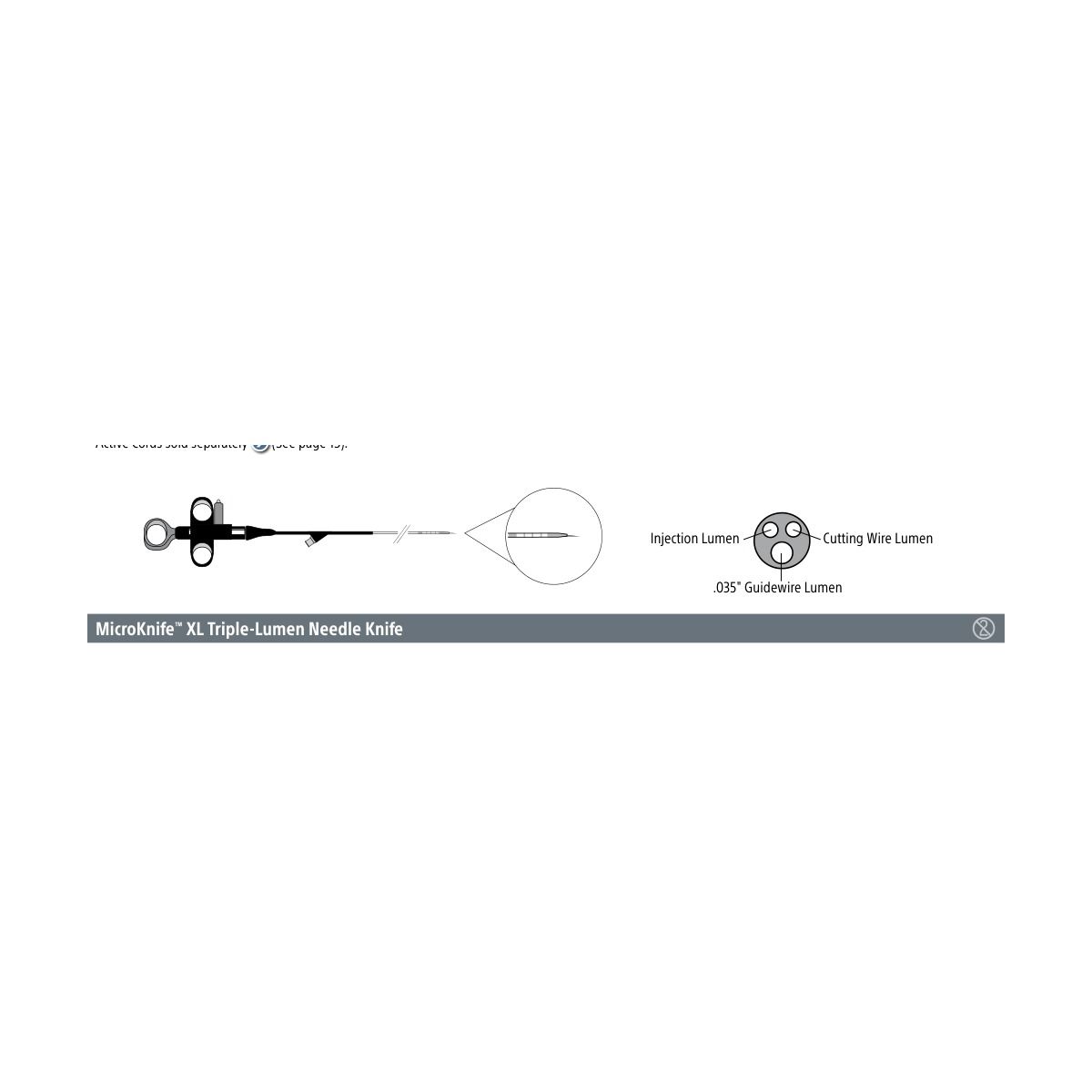 Boston Scientific MicroKnife ™ XL Triple-Lumen Needle Knife
