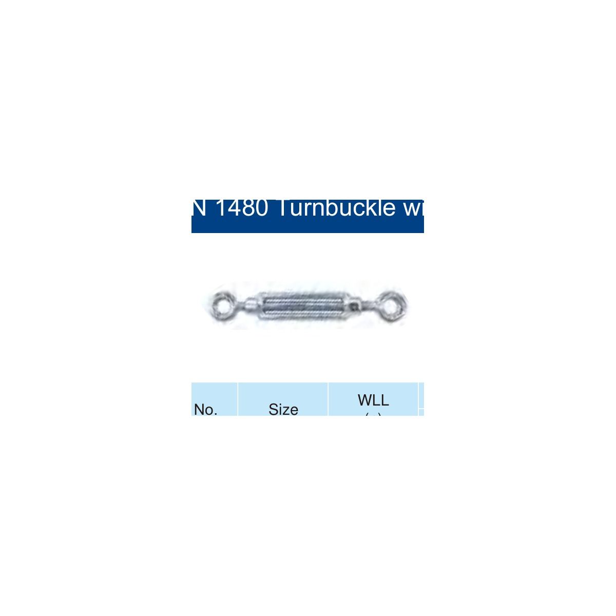 HaoSail DIN 1480 Turnbuckle with Eye & Eye